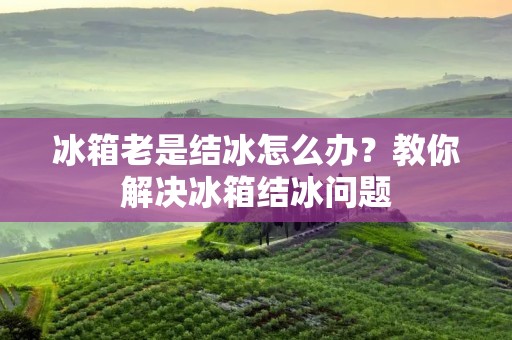 冰箱老是结冰怎么办?教你解决冰箱结冰问题 冰箱老是结冰怎么办?教你解决冰箱结冰问题
