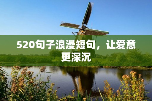 520句子浪漫短句,让爱意更深沉