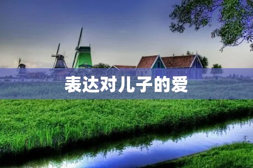 表达对儿子的爱