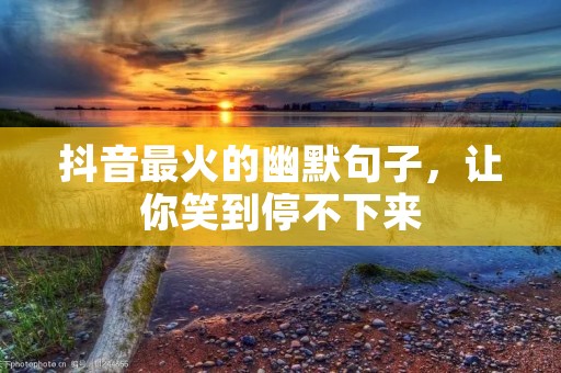 抖音最火的幽默句子，让你笑到停不下来