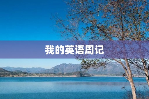 我的英语周记 我的英语周记