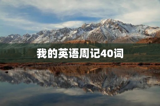 我的英语周记40词