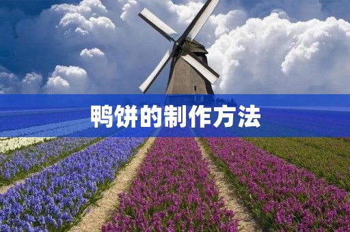 鸭饼的制作方法