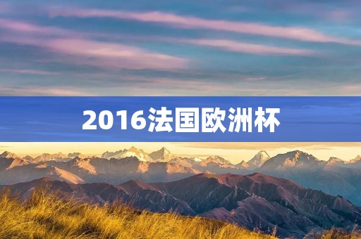 2016法国欧洲杯:欧洲足球巅峰之战 2016法国欧洲杯:欧洲足球巅峰之战