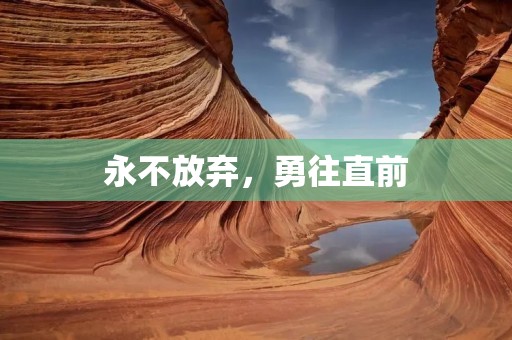 永不放弃,勇往直前 永不放弃,勇往直前