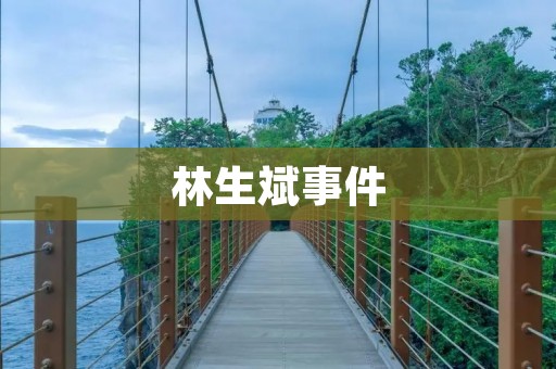 林生斌事件:一桩涉及权力、贪污和腐败的恶性案件