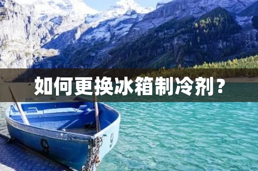 如何更换冰箱制冷剂？