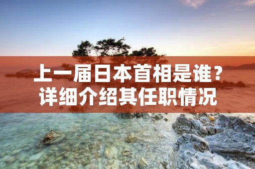 上一届日本首相是谁?详细介绍其任职情况