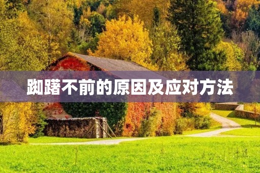 踟躇不前的原因及应对方法