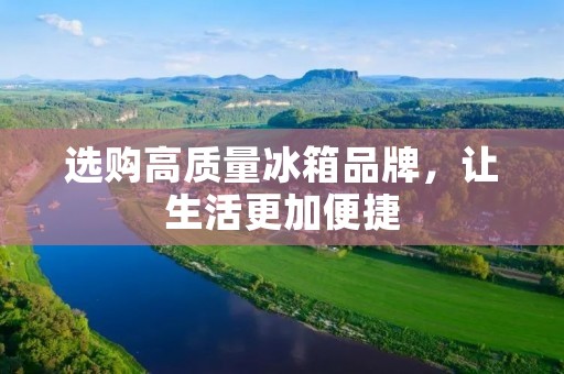 选购高质量冰箱品牌,让生活更加便捷 选购高质量冰箱品牌,让生活更加便捷