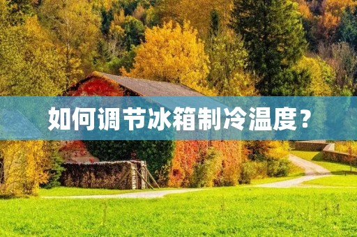 如何调节冰箱制冷温度? 如何调节冰箱制冷温度?