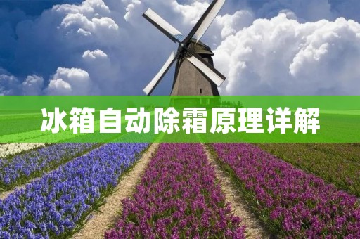 冰箱自动除霜原理详解 冰箱自动除霜原理详解