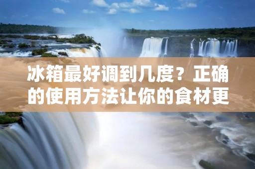 冰箱最好调到几度?正确的使用方法让你的食材更加新鲜 冰箱最好调到几度?正确的使用方法让你的食材更加新鲜