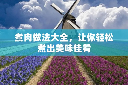 煮肉做法大全，让你轻松煮出美味佳肴