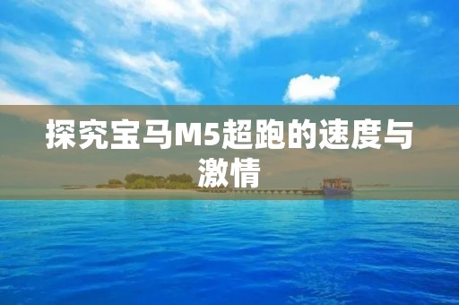 探究宝马M5超跑的速度与** 探究宝马M5超跑的速度与**