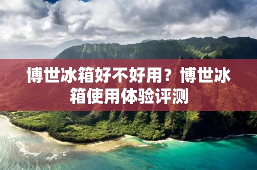 博世冰箱好不好用？博世冰箱使用体验评测