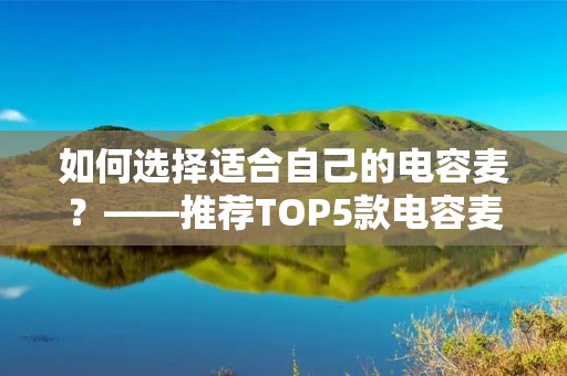 如何选择适合自己的电容麦?——推荐TOP5款电容麦