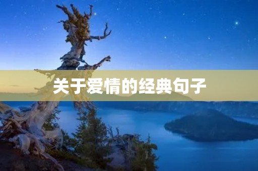 关于爱情的经典句子