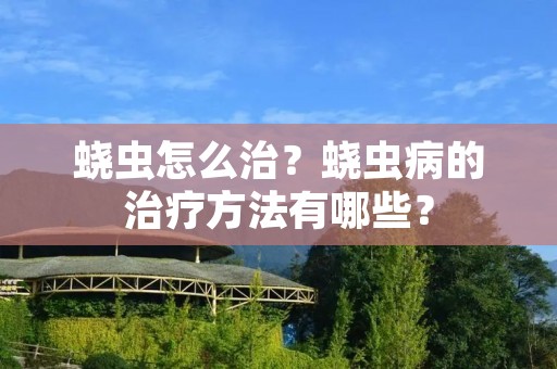 蛲虫怎么治？蛲虫病的治疗方法有哪些？