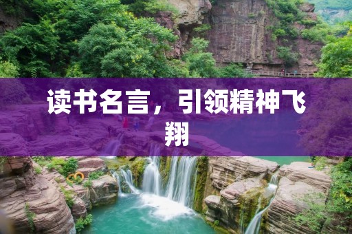 读书名言,引领精神飞翔 读书名言,引领精神飞翔