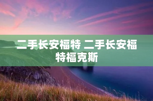 二手长安福特 二手长安福特福克斯