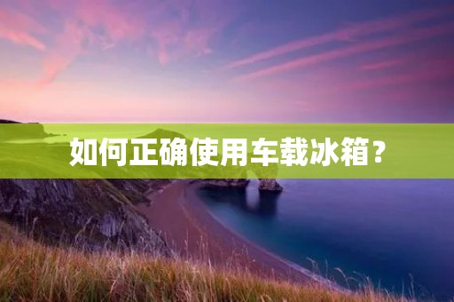 如何正确使用车载冰箱? 如何正确使用车载冰箱?