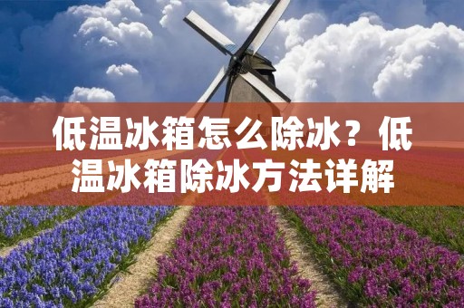 低温冰箱怎么除冰？低温冰箱除冰方法详解
