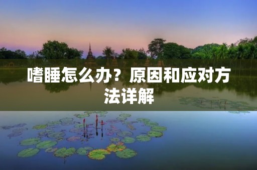 嗜睡怎么办?原因和应对方法详解 嗜睡怎么办?原因和应对方法详解