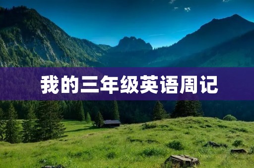  我的三年级英语周记