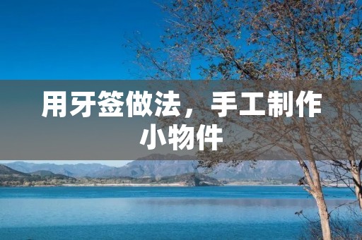 用牙签做法，手工制作小物件