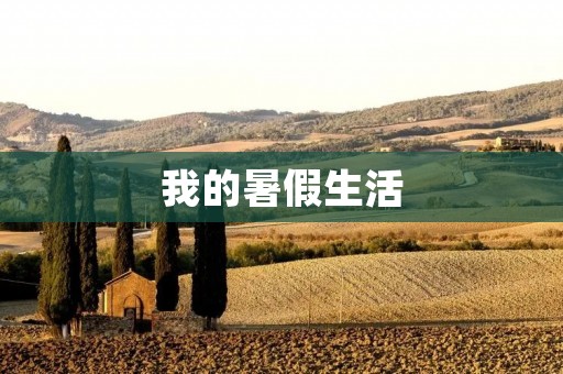 我的暑假生活 我的暑假生活
