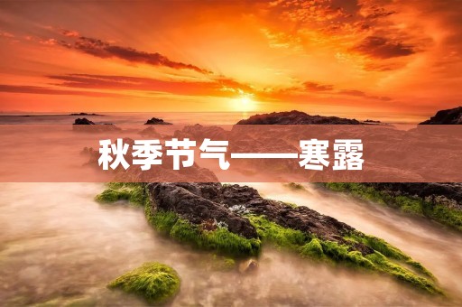 秋季节气——寒露