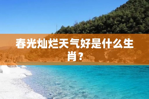 春光灿烂天气好是什么生肖？