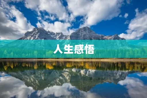 人生感悟:没有人能替你承担后果 人生感悟:没有人能替你承担后果