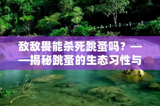 敌敌畏能杀死跳蚤吗?——揭秘跳蚤的生态习性与防治方法