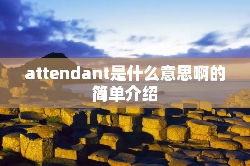 attendant是什么意思啊的简单介绍 attendant是什么意思啊的简单介绍