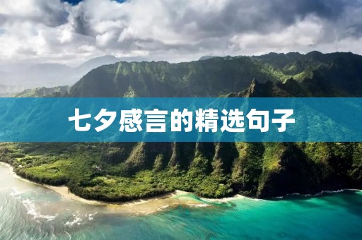 七夕感言的精选句子