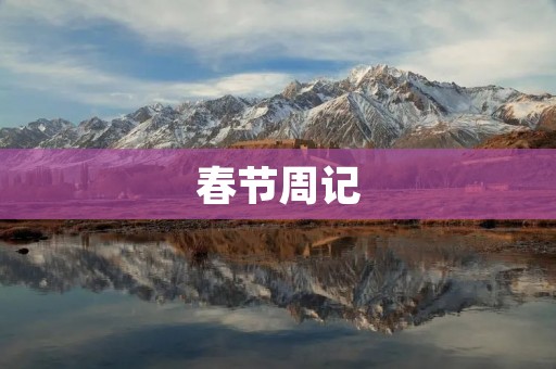 春节周记 春节周记