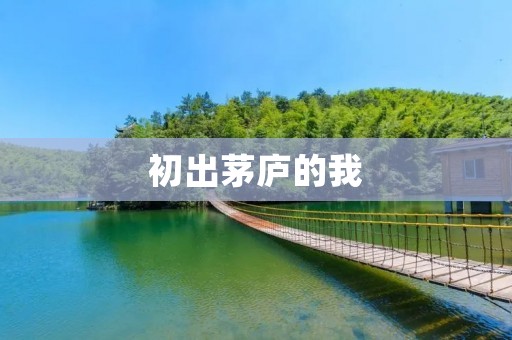 初出茅庐的我 初出茅庐的我