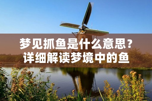 梦见抓鱼是什么意思？详细解读梦境中的鱼