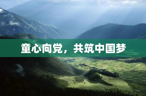 童心向党,共筑中国梦