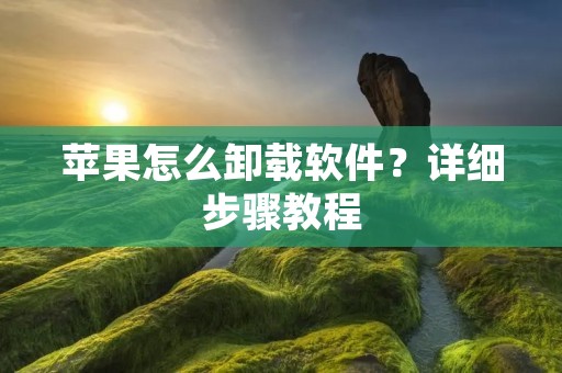 苹果怎么卸载软件?详细步骤教程 苹果怎么卸载软件?详细步骤教程