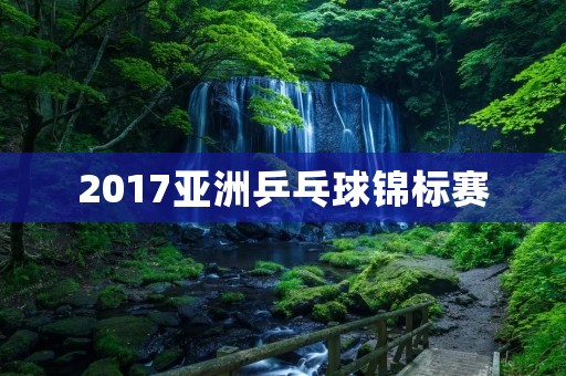2017亚洲乒乓球锦标赛:中国队再夺七冠 2017亚洲乒乓球锦标赛:中国队再夺七冠
