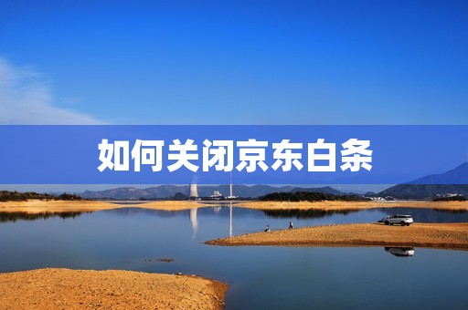 如何关闭京东白条
