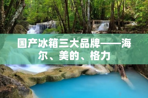 国产冰箱三大品牌——海尔、美的、格力 国产冰箱三大品牌——海尔、美的、格力