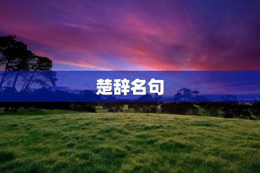 楚辞名句:诗歌中的千古铭言 楚辞名句:诗歌中的千古铭言