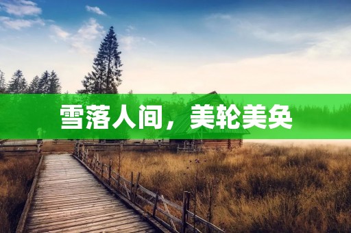 雪落人间,美轮美奂