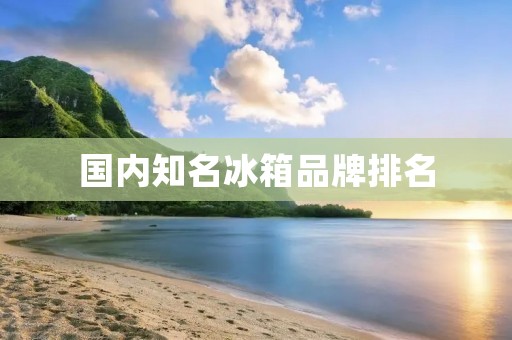 国内知名冰箱品牌排名：Top 5