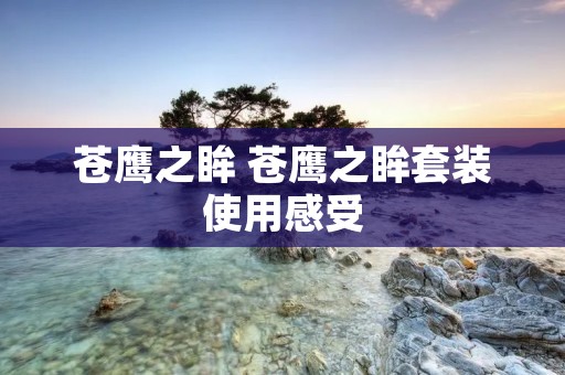 苍鹰之眸 苍鹰之眸套装使用感受 苍鹰之眸 苍鹰之眸套装使用感受