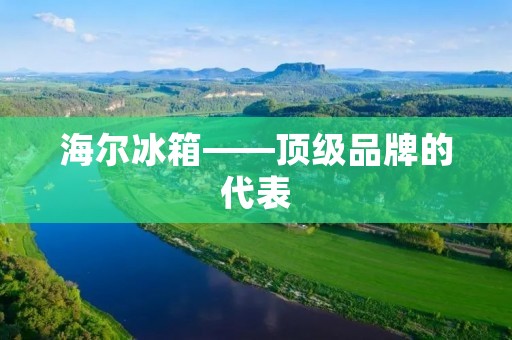 海尔冰箱——顶级品牌的代表